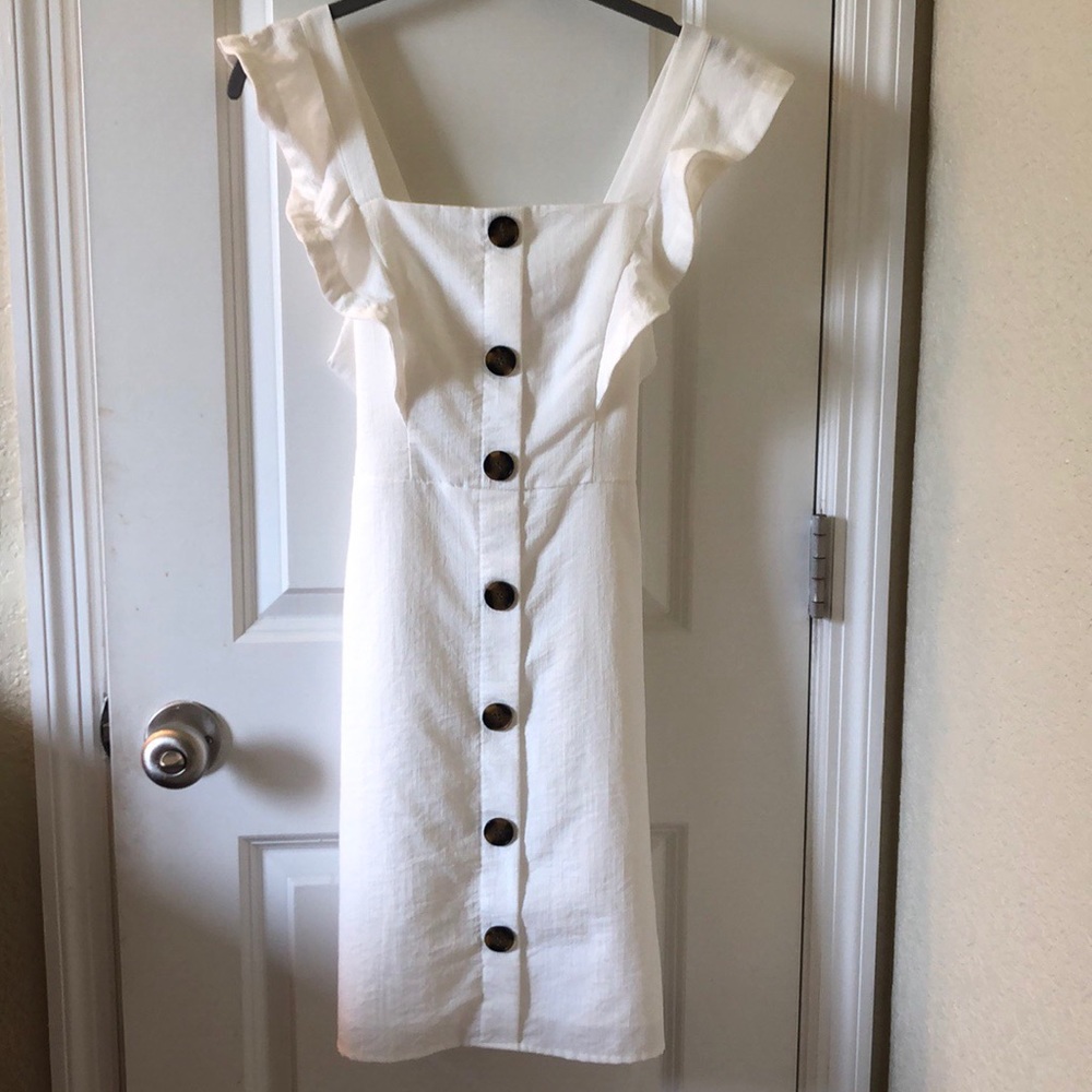 White Ruffle Dress ♥️ - Picture 2 of 5